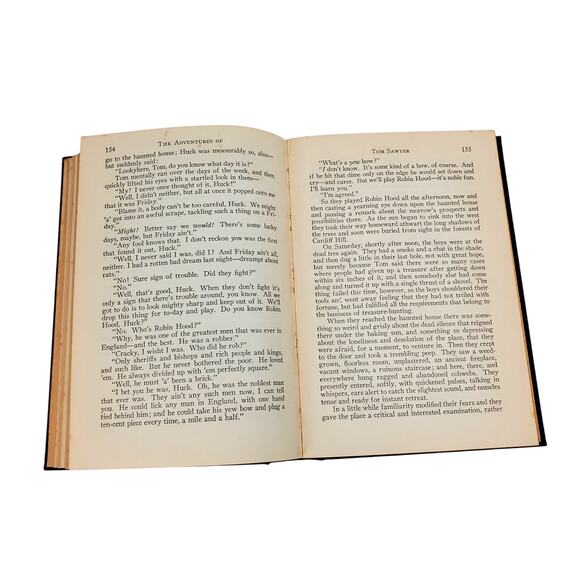 Vtg Set of 2 Book League of America Stevenson Clemens HC 1941 New York - Picture 14 of 16